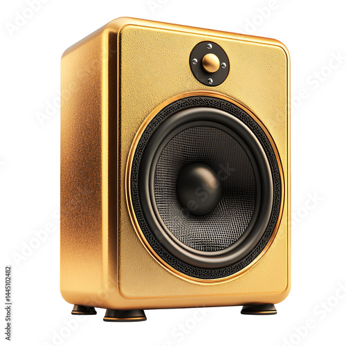 Gold Speaker Luxury Audio Music Sound System