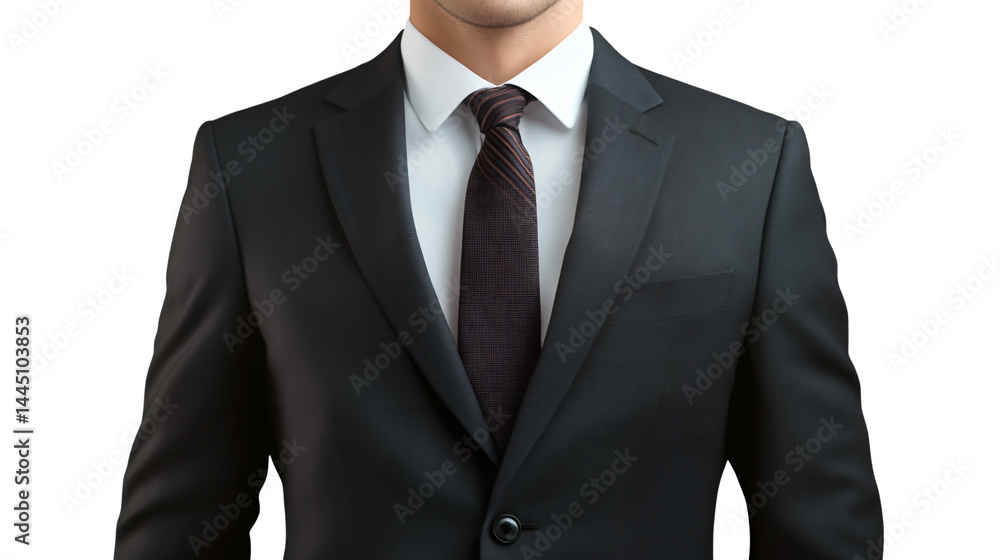 Professional Suit Jacket with Suit and Tie for Identification Photo Cut Out Professional Suit Jacket with Suit and Tie for Identification Photo Cut Out