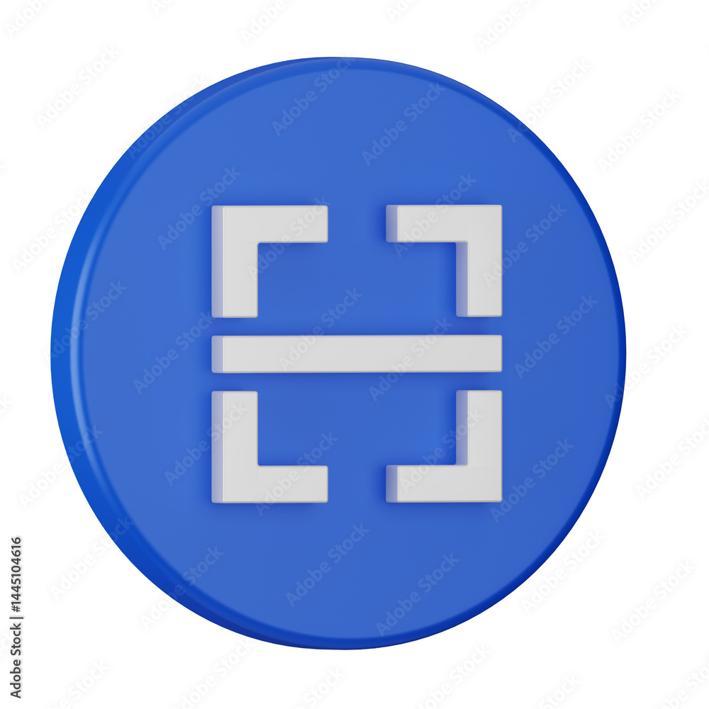 Fototapeta premium Blue folder icon and document icon button represent business concepts as glossy 3D web symbols