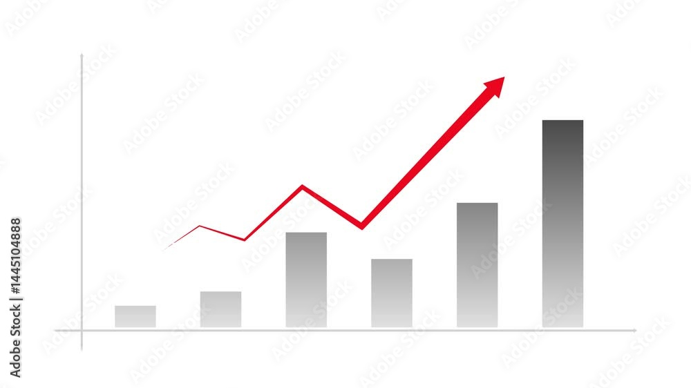 Bar graph, line chart, Inflation crisis, global economic recession, white color background Bar graph, line chart, Inflation crisis, global economic recession, white color background