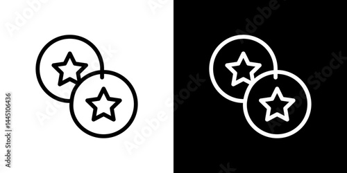 Earn point icon vector, illustration logo template in trendy style