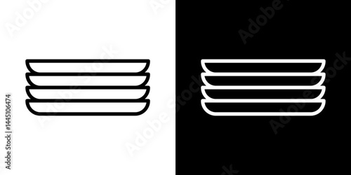 Plates icon vector, illustration logo template in trendy style