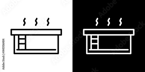 Hot tub icon vector, illustration logo template in trendy style