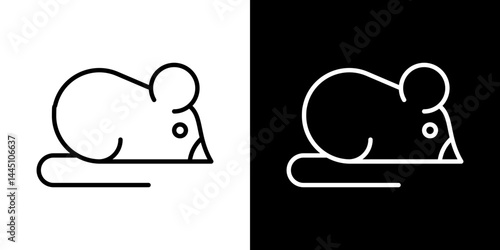 Rat icon vector, illustration logo template in trendy style
