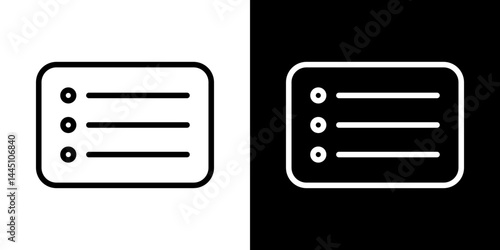 Menu list button icon vector, illustration logo template in trendy style