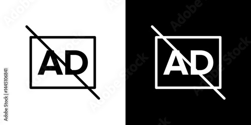 No audio description icon vector, illustration logo template in trendy style