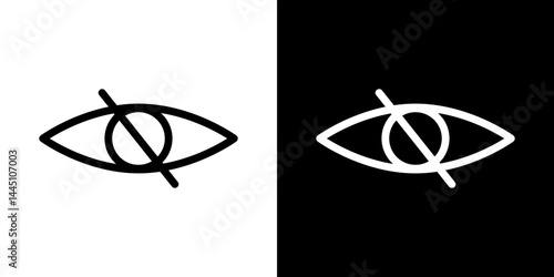 Blindness icon vector, illustration logo template in trendy style