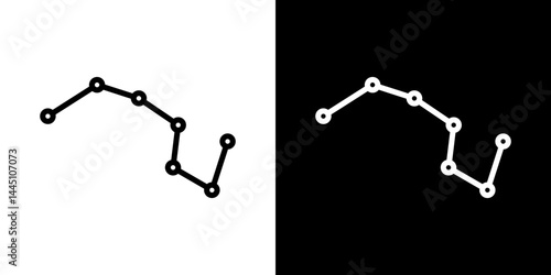 Constellation icon vector, illustration logo template in trendy style