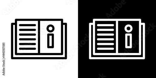 guide book icon vector, illustration logo template in trendy style