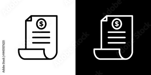Invoice payment icon vector, illustration logo template in trendy style
