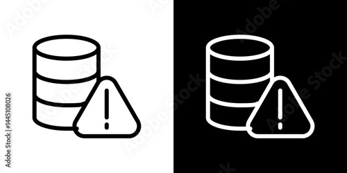 Data loss icon vector, illustration logo template in trendy style