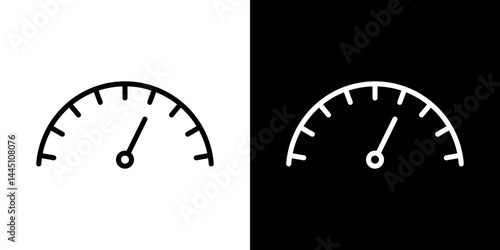 Gauge icon vector, illustration logo template in trendy style