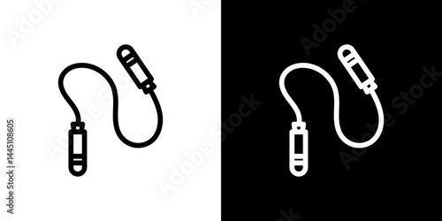 Jump rope icon vector, illustration logo template in trendy style