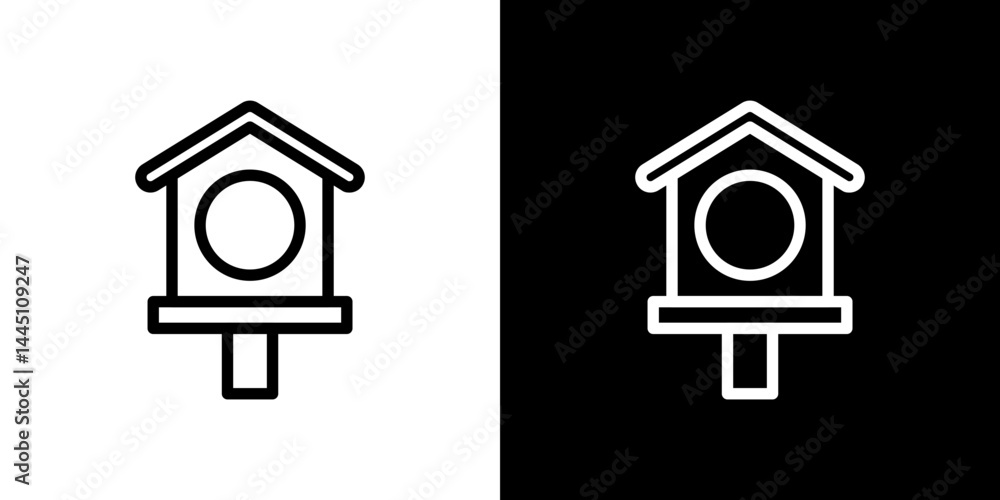 Bird house icon vector, illustration logo template in trendy style Bird house icon vector, illustration logo template in trendy style