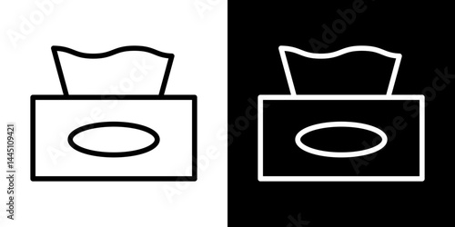 Box tissue icon vector, illustration logo template in trendy style