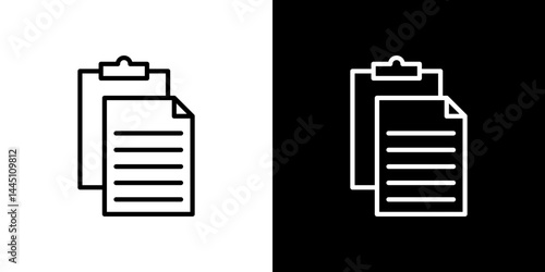 Paste icon vector, illustration logo template in trendy style