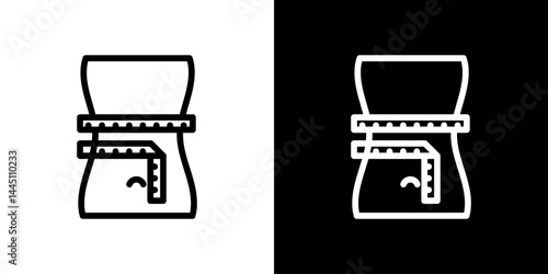 Weight loss icon vector, illustration logo template in trendy style
