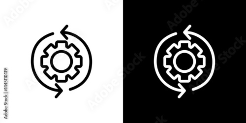 Implementation icon vector, illustration logo template in trendy style