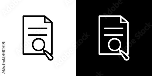 Research icon vector, illustration logo template in trendy style
