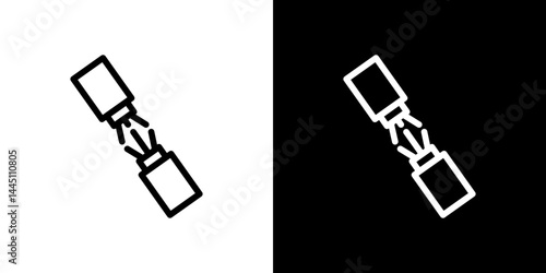 Broken Wire Icon icon vector, illustration logo template in trendy style