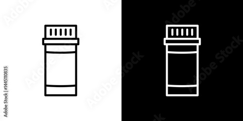 Prescription bottle icon vector, illustration logo template in trendy style