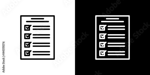 Document verification icon vector, illustration logo template in trendy style