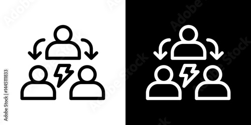 Third party icon vector, illustration logo template in trendy style