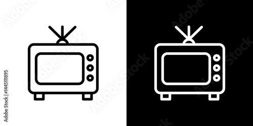 Television icon vector, illustration logo template in trendy style