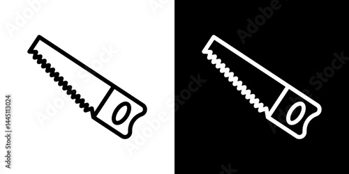 Saw icon vector, illustration logo template in trendy style