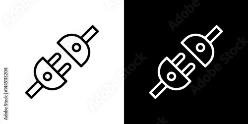 Plug connection icon vector, illustration logo template in trendy style