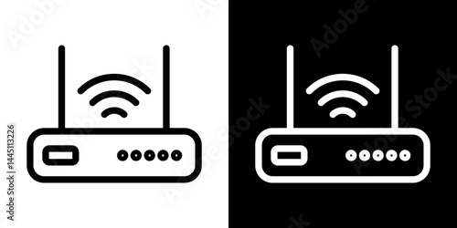 Wifi modem icon vector, illustration logo template in trendy style