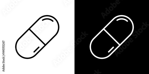 Capsules icon vector, illustration logo template in trendy style