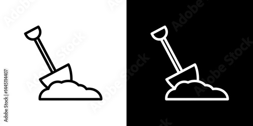 Digging icon vector, illustration logo template in trendy style