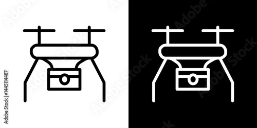 Drone icon vector, illustration logo template in trendy style