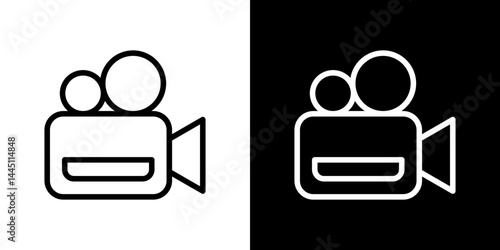 Video icon vector, illustration logo template in trendy style