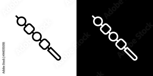 Skewer icon vector, illustration logo template in trendy style