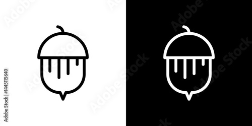 Hazelnut icon vector, illustration logo template in trendy style