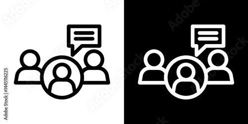 Expert opinion icon vector, illustration logo template in trendy style
