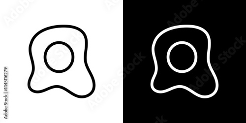 Omelet icon vector, illustration logo template in trendy style