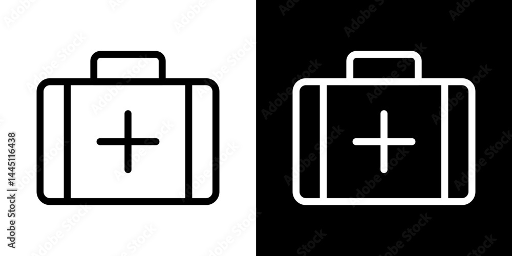 Medical aid kit icon vector, illustration logo template in trendy style Medical aid kit icon vector, illustration logo template in trendy style