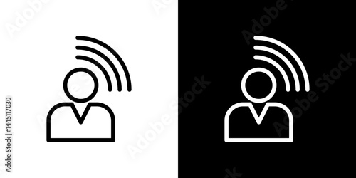 Influencer icon vector, illustration logo template in trendy style