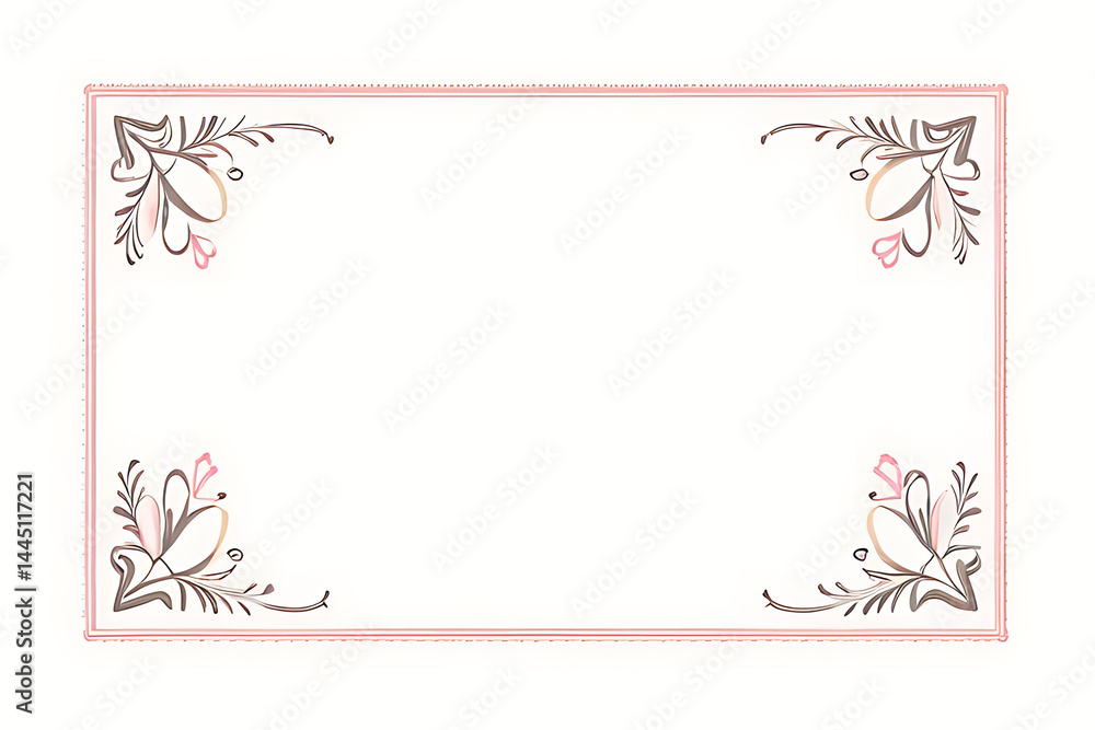 pink flower frame pink flower frame