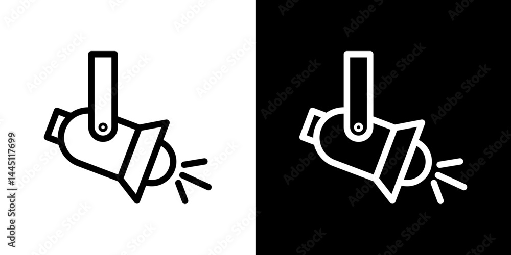 Spotlight icon vector, illustration logo template in trendy style Spotlight icon vector, illustration logo template in trendy style