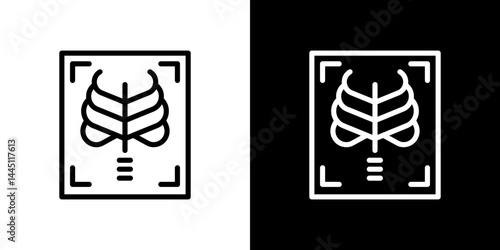 X ray icon vector, illustration logo template in trendy style