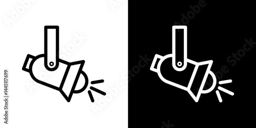 Spotlight icon vector, illustration logo template in trendy style