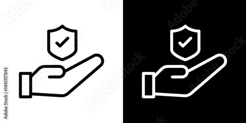 Policyholder icon vector, illustration logo template in trendy style