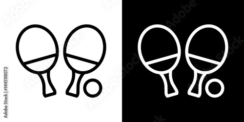 Ping pong icon vector, illustration logo template in trendy style