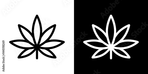 Weed icon vector, illustration logo template in trendy style