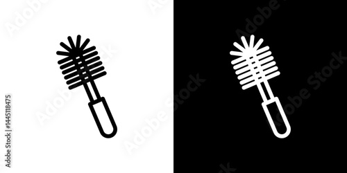 Toilet brush icon vector, illustration logo template in trendy style