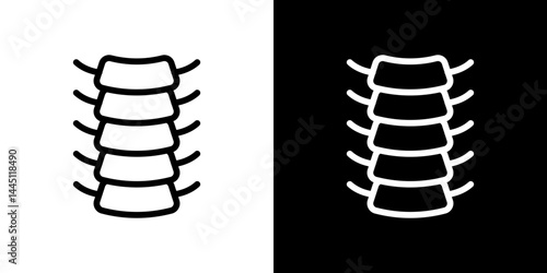 Spinal column icon vector, illustration logo template in trendy style
